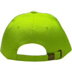 Gorra de Lona Amarillo Fluor - atras