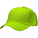 Gorra de Lona Amarillo Fluor - costado