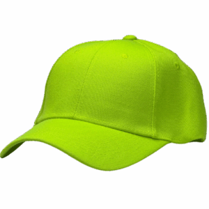 Gorra de Lona Amarillo Fluor - costado