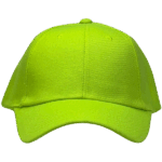 Gorra de Lona Amarillo Fluor - frente