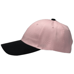 Gorra de Lona Rosado con Negro - largo