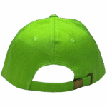 Gorra de Lona verde fluor - atras