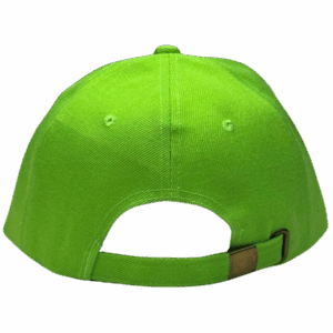 Gorra de Lona verde fluor - atras