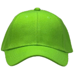 Gorra de Lona verde fluor - frente