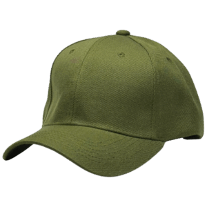 Gorra de Lona verde militar - costado