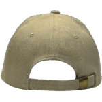 Gorra de lona beige - atras