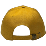 Gorra de lona mostaza unisex - atras