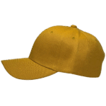 Gorra de lona mostaza unisex - largo
