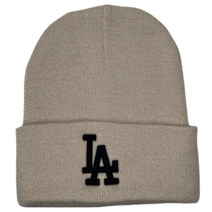 Gorro de lana beige personalizado
