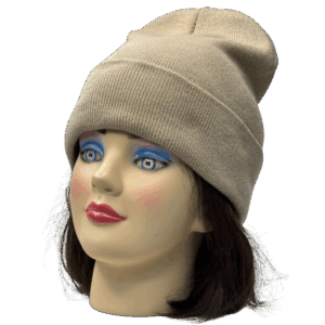 Gorro de lana beige por mayor