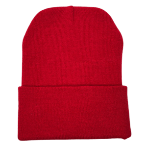 beanies gorra de lana rojo frente The Krown