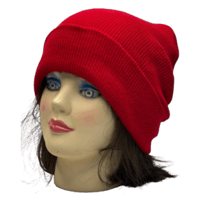 beanies gorra de lana rojo modelo perfil The Krown