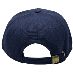 gorra corduroy azul marino - atras