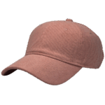 gorra corduroy rosada - costado
