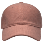 gorra corduroy rosada - frente