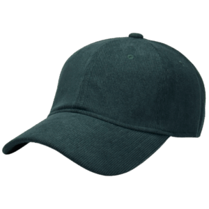 gorra corduroy verde botella - costado