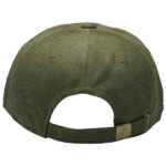 gorra corduroy verde militar - atras