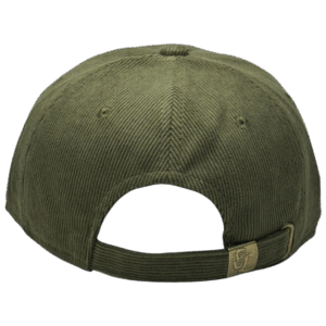 gorra corduroy verde militar - atras