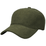 gorra corduroy verde militar - costado