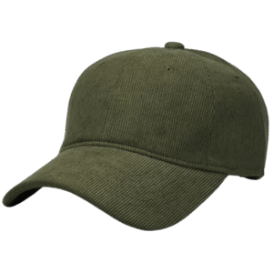 gorra corduroy verde militar - costado