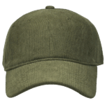 gorra corduroy verde militar - frente