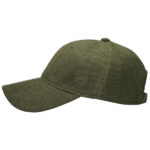 gorra corduroy verde militar - largo