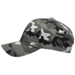 gorra de lona camuflado plomo - largo