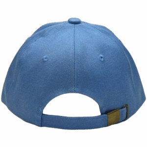gorra de lona celeste - atras