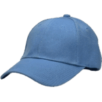 gorra de lona celeste - costado