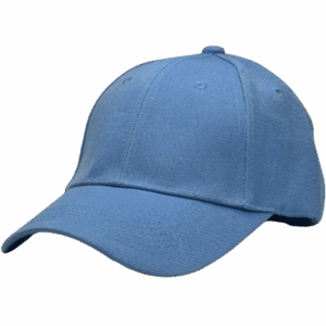 gorra de lona celeste - costado