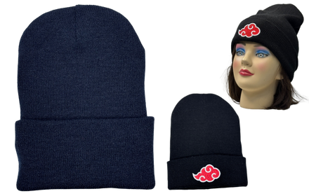 Gorra de lana color negro