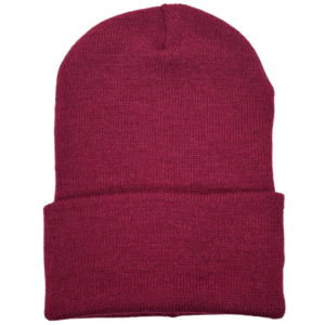 Gorro de lana guinda