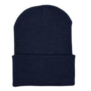 beanies gorra de lana azul frente