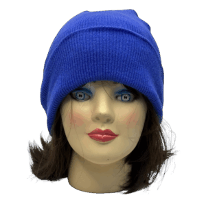 beanies gorra de lana azulino claro modelo frente