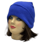 beanies gorra de lana azulino claro modelo perfil