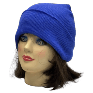 beanies gorra de lana azulino claro modelo perfil