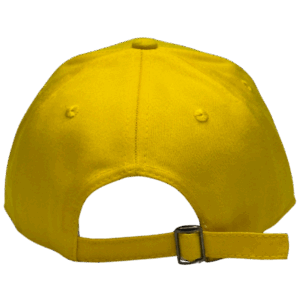 gorra drill color amarillo - atras