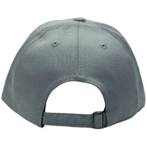 gorra drill color gris - atras