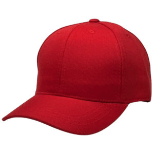 gorra drill color rojo - costado