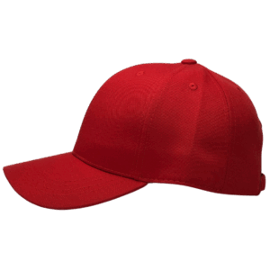 gorra drill color rojo - largo