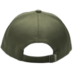 gorra drill color verde militar - atras