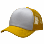 gorra trucker amarillo - costado