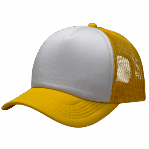 gorra trucker amarillo - costado