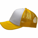 gorra trucker amarillo - largo