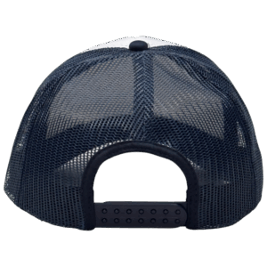 gorra trucker azul marino - atras