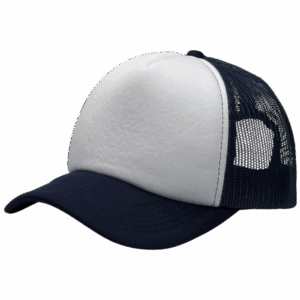 gorra trucker azul marino - costado