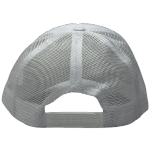 gorra trucker blanco entero - atras