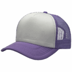 gorra trucker lila - costado