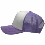 gorra trucker lila - largo