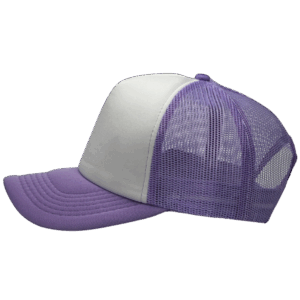 gorra trucker lila - largo